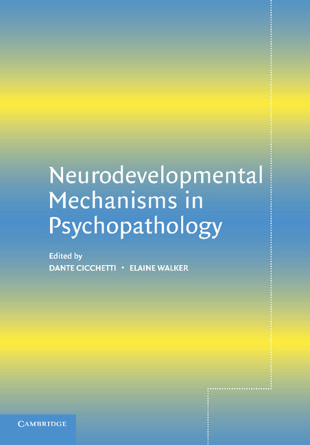 Neurodevelopmental Mechanisms in Psychopathology (Paperback) 9780521002622