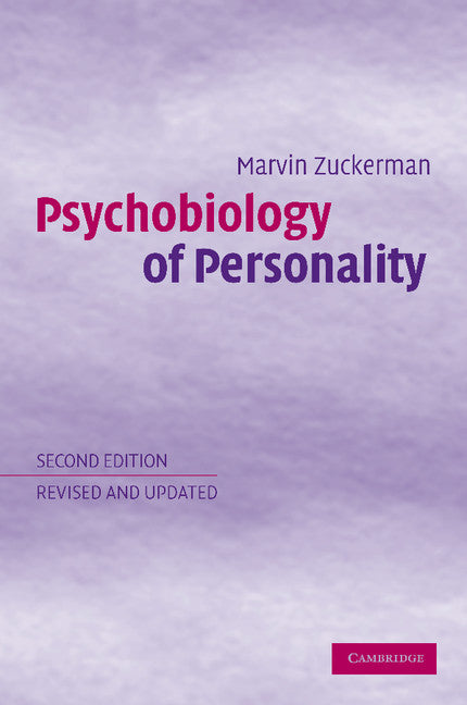 Psychobiology of Personality (Paperback) 9780521016322