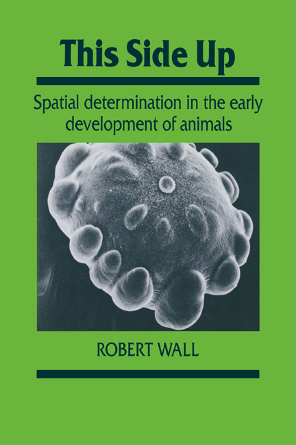 This Side Up; Spatial Determination in the Early Development of Animals (Paperback) 9780521017268