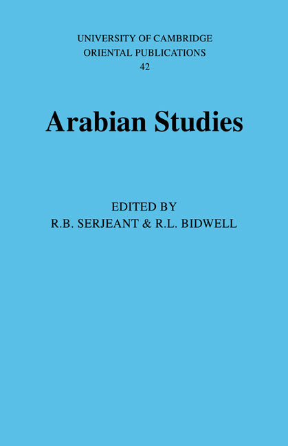 Arabian Studies (Paperback) 9780521017299