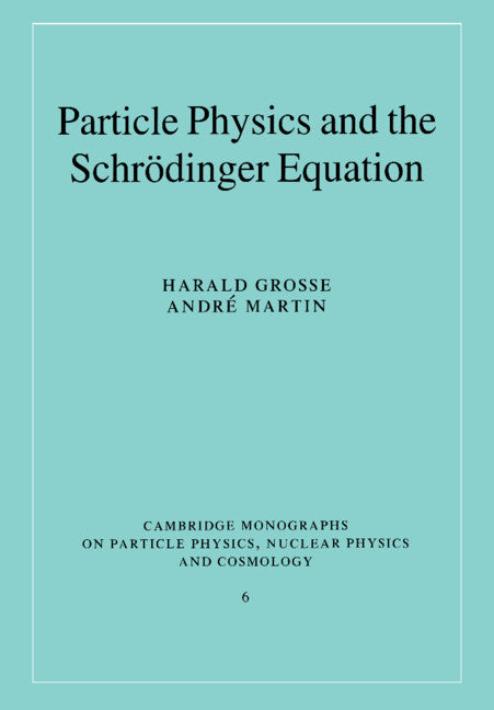 Particle Physics and the Schrödinger Equation (Paperback) 9780521017787