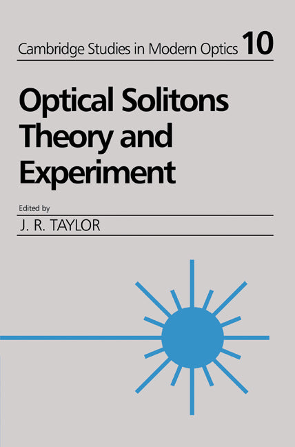 Optical Solitons; Theory and Experiment (Paperback) 9780521017794