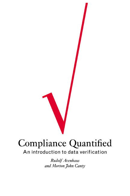 Compliance Quantified; An Introduction to Data Verification (Paperback) 9780521019194