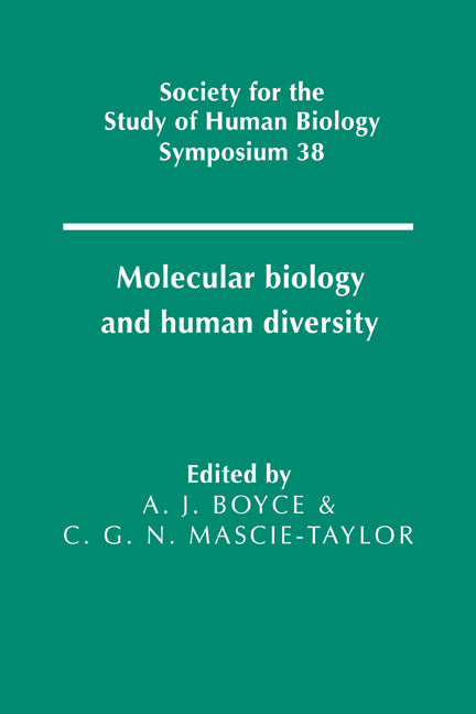 Molecular Biology and Human Diversity (Paperback) 9780521019224