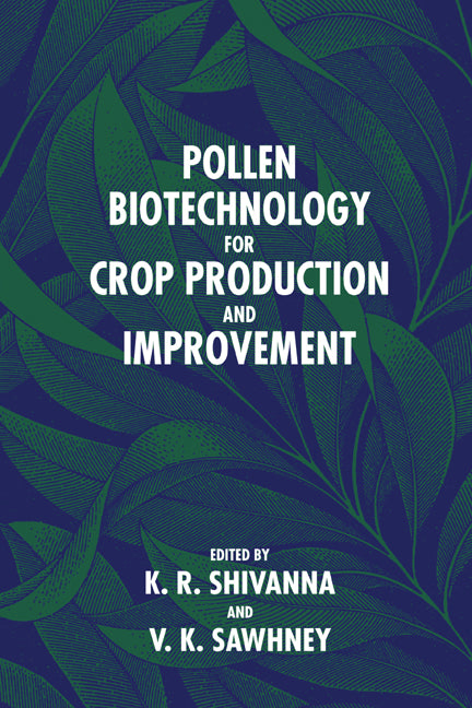 Pollen Biotechnology for Crop Production and Improvement (Paperback) 9780521019750