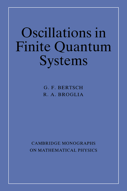 Oscillations in Finite Quantum Systems (Paperback / softback) 9780521019965