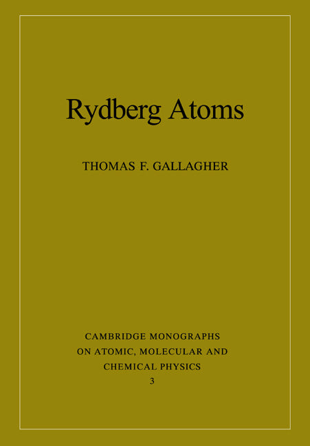 Rydberg Atoms (Paperback / softback) 9780521021661