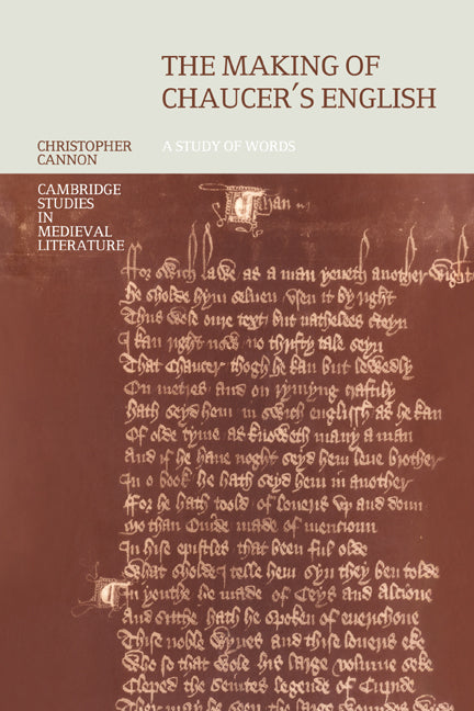 The Making of Chaucer's English; A Study of Words (Paperback / softback) 9780521022675
