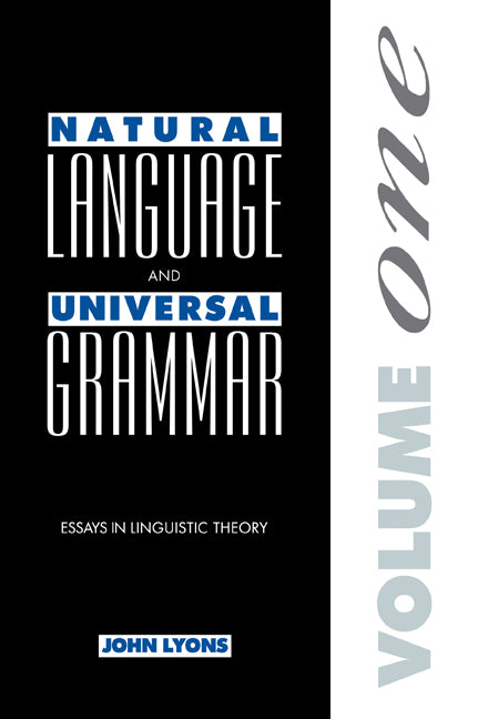 Natural Language and Universal Grammar: Volume 1; Essays in Linguistic Theory (Paperback / softback) 9780521023092