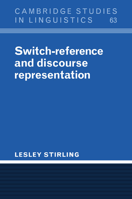 Switch-Reference and Discourse Representation (Paperback / softback) 9780521023436