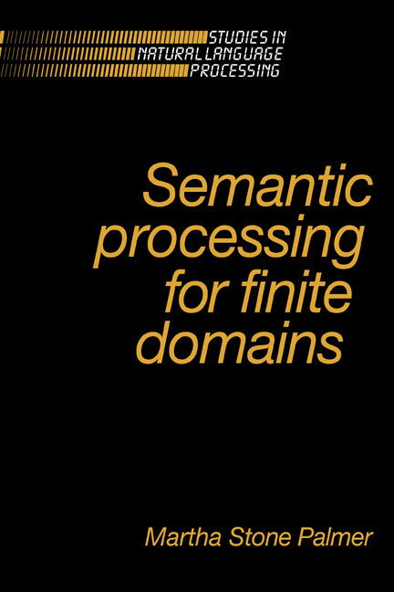 Semantic Processing for Finite Domains (Paperback / softback) 9780521024037