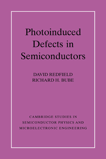 Photo-induced Defects in Semiconductors (Paperback / softback) 9780521024457