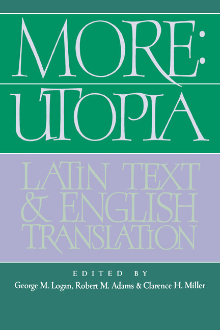 More: Utopia; Latin Text and English Translation (Paperback / softback) 9780521024976