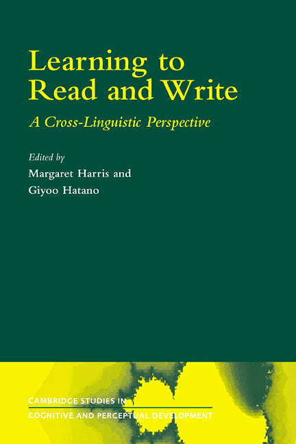 Learning to Read and Write; A Cross-Linguistic Perspective (Paperback / softback) 9780521027182