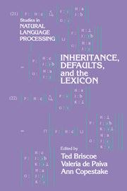 Inheritance, Defaults and the Lexicon (Hardback) 9780521430272