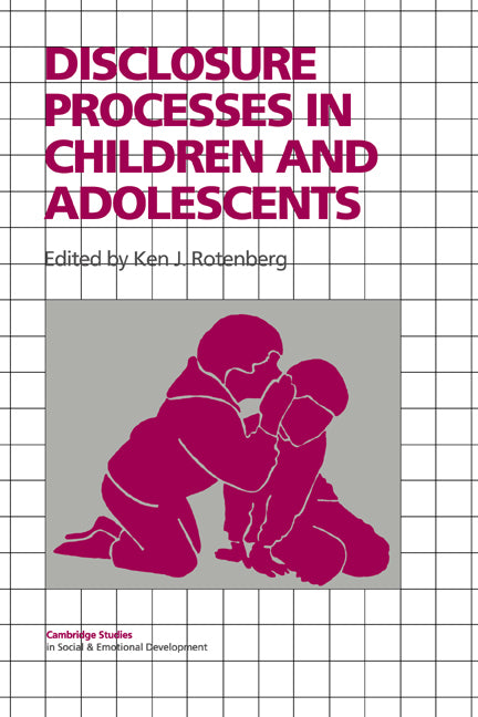 Disclosure Processes in Children and Adolescents (Paperback / softback) 9780521028608