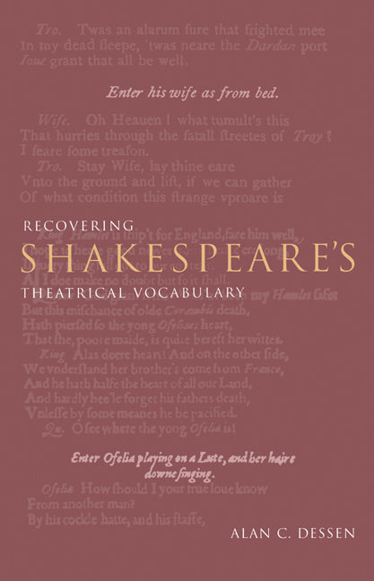 Recovering Shakespeare's Theatrical Vocabulary (Paperback / softback) 9780521032414