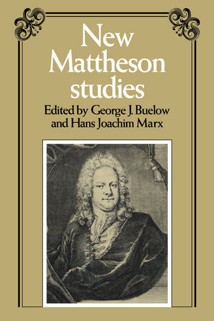 New Mattheson Studies (Paperback / softback) 9780521033312