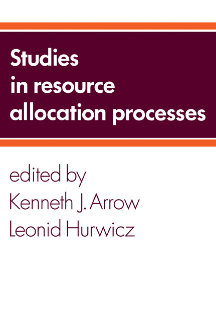 Studies in Resource Allocation Processes (Paperback / softback) 9780521034005