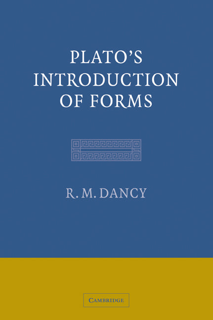 Plato's Introduction of Forms (Paperback / softback) 9780521037181