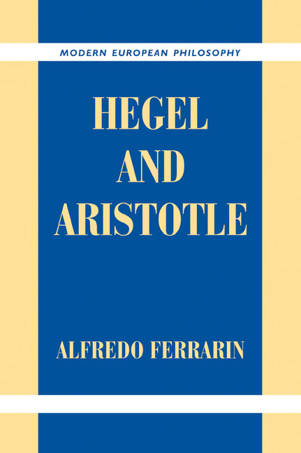 Hegel and Aristotle (Paperback / softback) 9780521037754