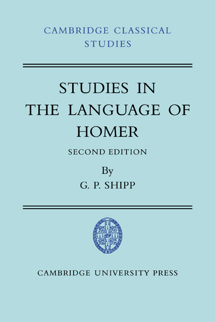 Studies in The Language of Homer (Paperback / softback) 9780521038263