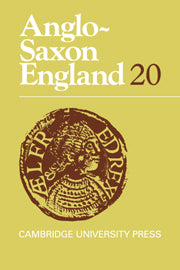 Anglo-Saxon England: Volume 20 (Hardback) 9780521413800