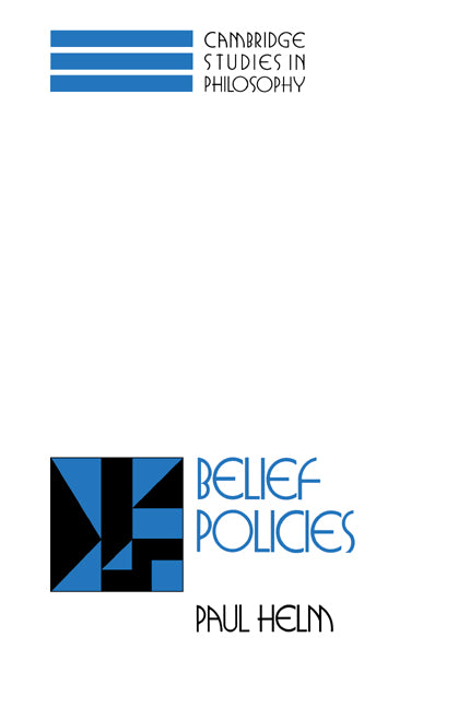 Belief Policies (Paperback / softback) 9780521038720