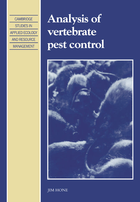 Analysis of Vertebrate Pest Control (Paperback / softback) 9780521038973