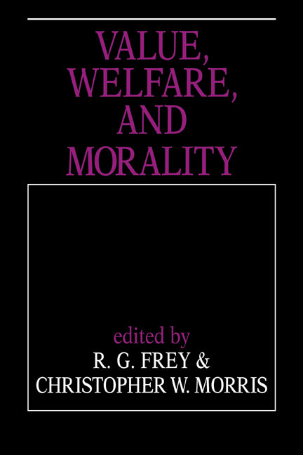 Value, Welfare, and Morality (Paperback / softback) 9780521039598