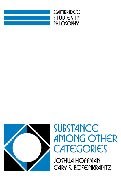 Substance among Other Categories (Paperback / softback) 9780521039659
