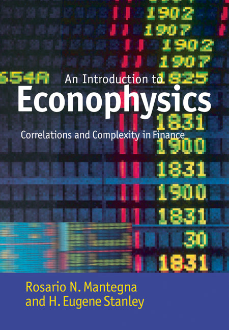 Introduction to Econophysics; Correlations and Complexity in Finance (Paperback / softback) 9780521039871