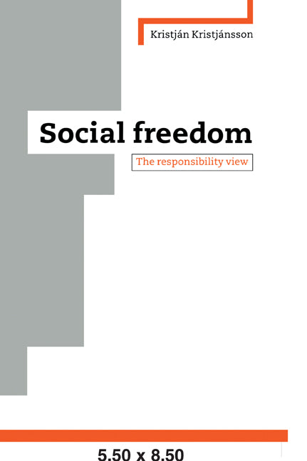 Social Freedom; The Responsibility View (Paperback / softback) 9780521044134
