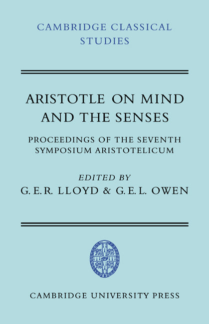 Aristotle on Mind and the Senses (Paperback / softback) 9780521044431