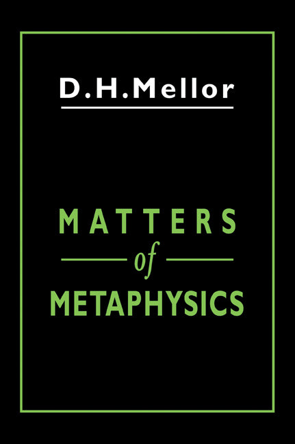 Matters of Metaphysics (Paperback / softback) 9780521044479
