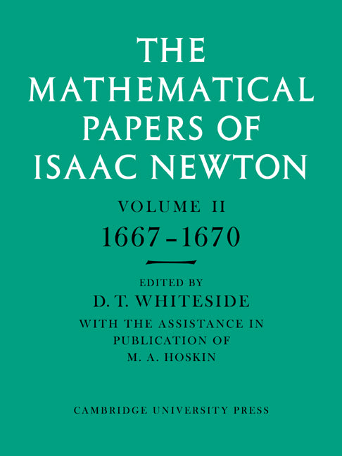 The Mathematical Papers of Isaac Newton: Volume 2, 1667-1670 (Paperback / softback) 9780521045964