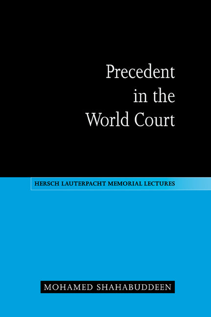 Precedent in the World Court (Paperback / softback) 9780521046718