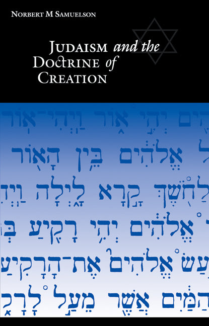 Judaism and the Doctrine of Creation (Paperback / softback) 9780521046855