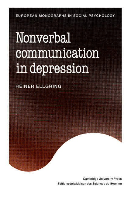 Non-verbal Communication in Depression (Paperback / softback) 9780521047562