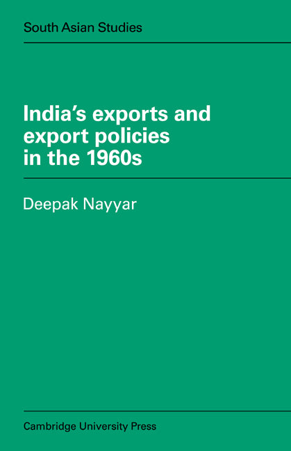 India's Exports and Export Policies in the 1960's (Paperback / softback) 9780521048798