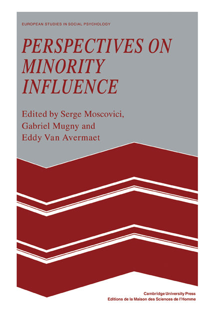 Perspectives on Minority Influence (Paperback / softback) 9780521056380