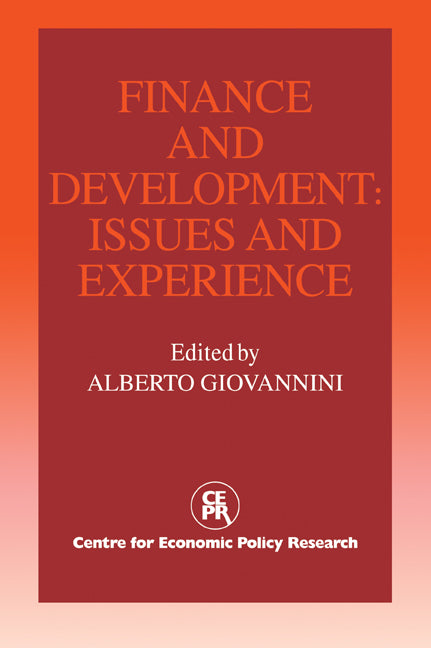 Finance and Development; Issues and Experience (Paperback / softback) 9780521057561