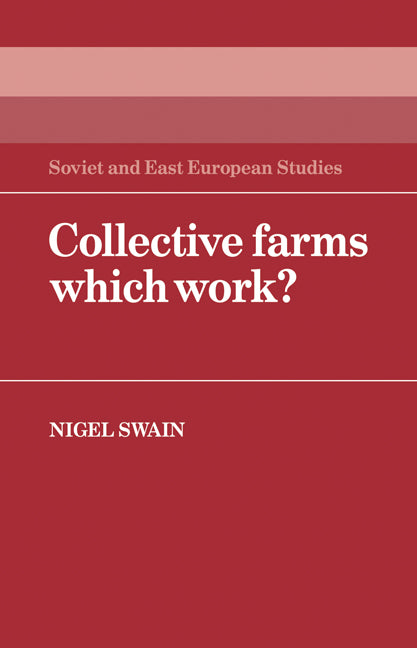 Collective Farms which Work? (Paperback / softback) 9780521057592