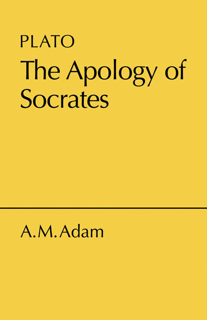 Apology of Socrates (Paperback / softback) 9780521059589