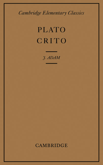 Crito (Paperback / softback) 9780521059596