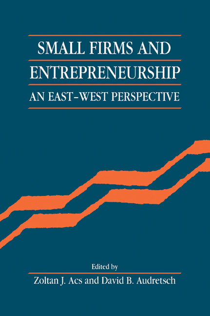 Small Firms and Entrepreneurship; An East-West Perspective (Paperback / softback) 9780521062046