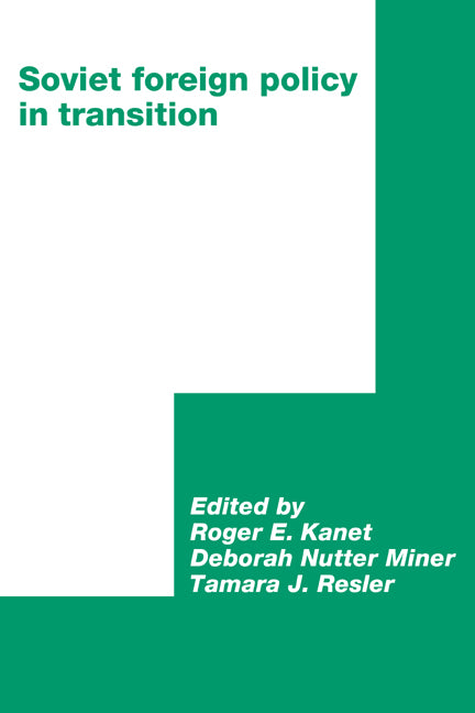 Soviet Foreign Policy in Transition (Paperback / softback) 9780521063418