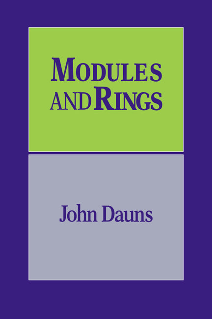 Modules and Rings (Paperback / softback) 9780521063487