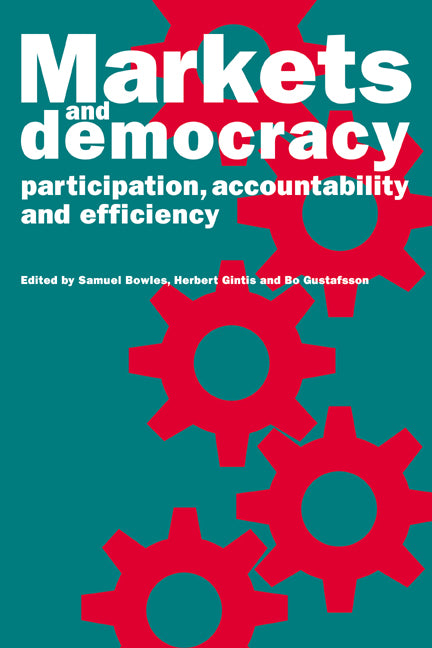 Markets and Democracy; Participation, Accountability and Efficiency (Paperback / softback) 9780521064118