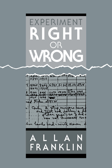 Experiment, Right or Wrong (Paperback / softback) 9780521064774